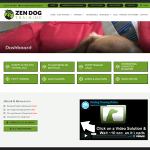 Zen dog training video solution